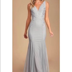 Lulus Grey Formal Dress